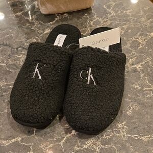 Calvin Klein Charcoal Cozy Slippers